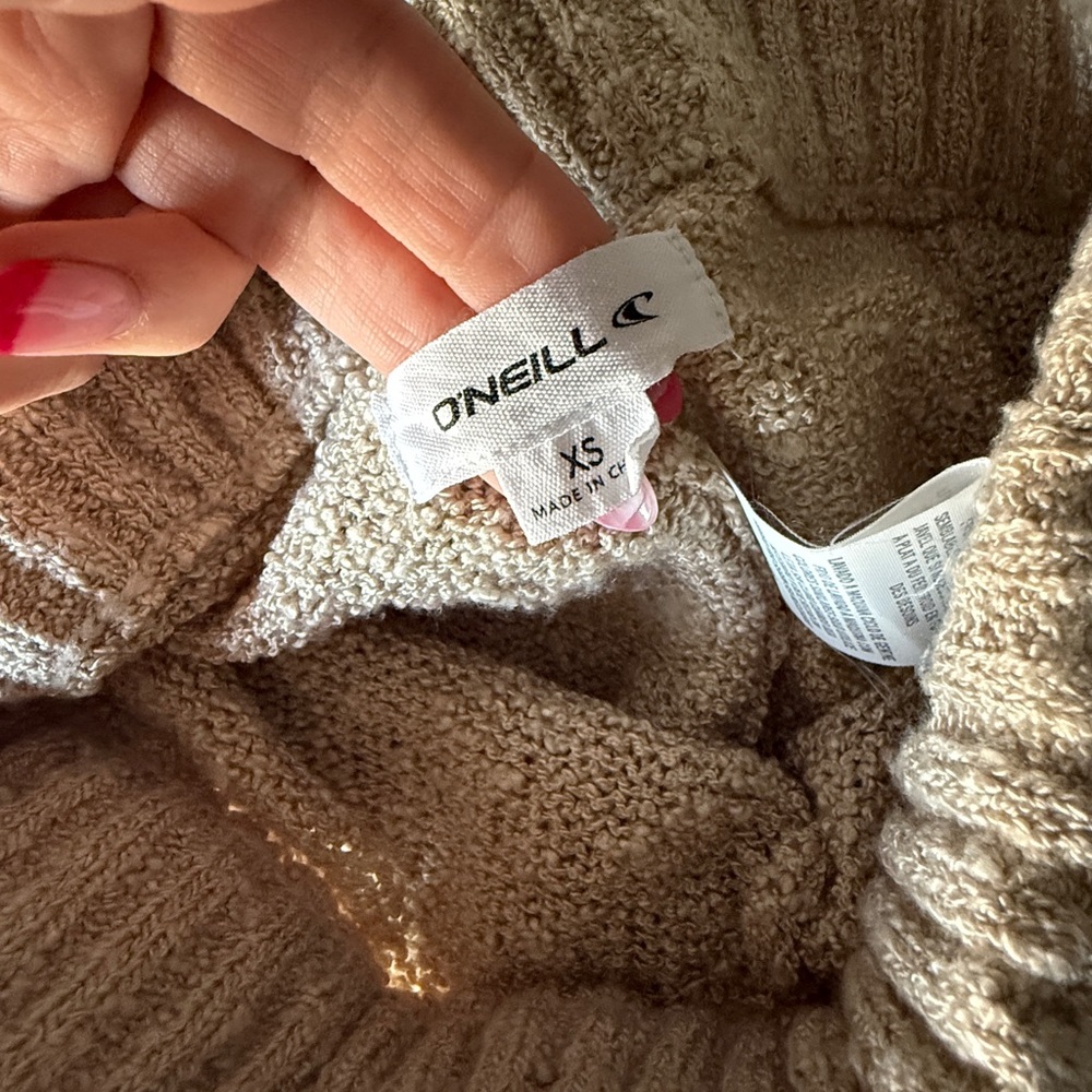 Oneill Cozy Tan Knit Flare Pants - Picture 7 of 9